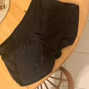Black Lululemon shorts.